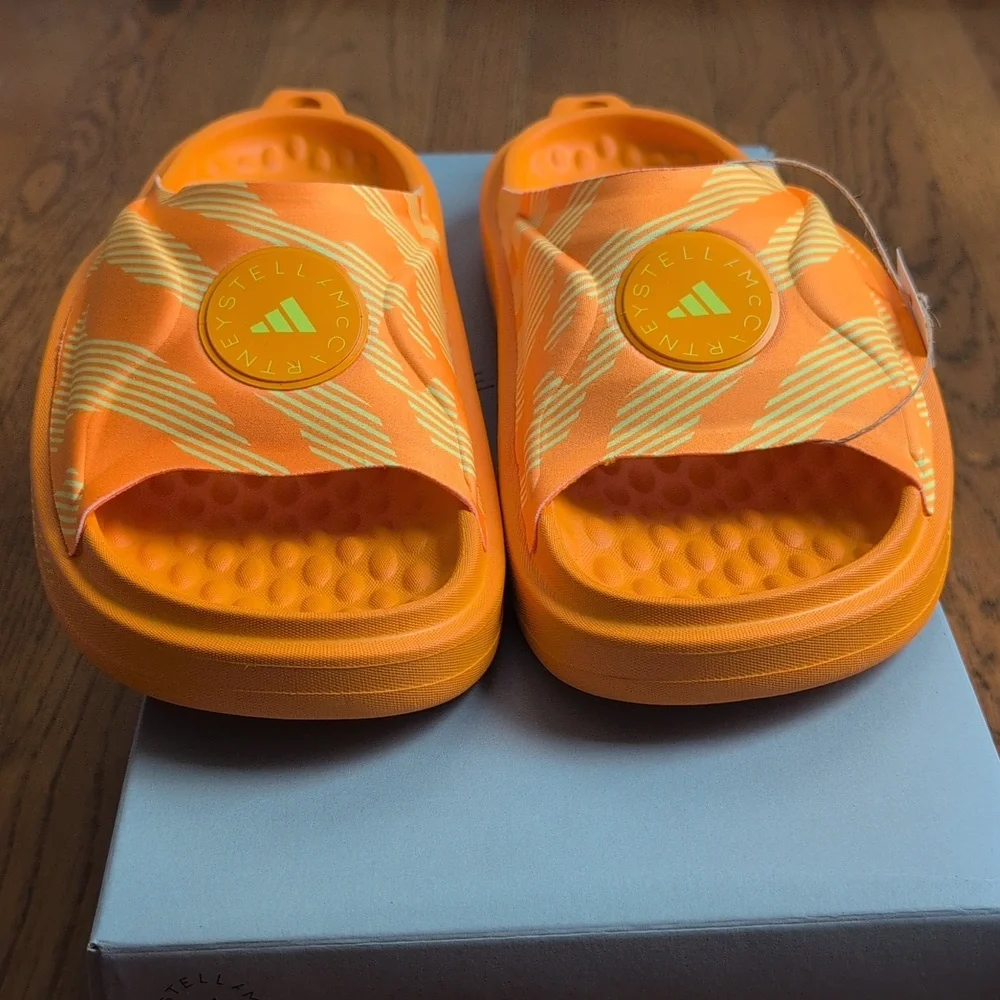 NIB Stella McCartney Adidas Collaboration Slide Sandals Slip On Shoes Size 9